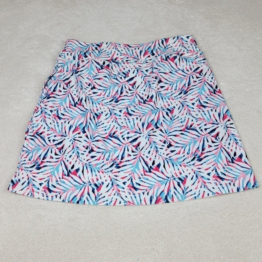 Moteepi Tropical Palm Leaf Athletic Skort Women's Size Large Tennis Golf - Picture 3 of 10